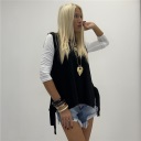 gilet con scollo tondo e spacchi laterali nives